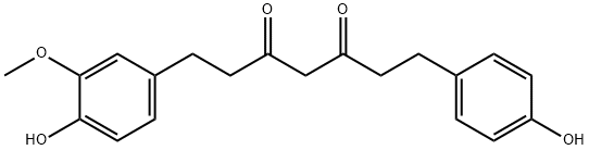 四氢脱甲氧基二阿魏酰甲烷 结构式