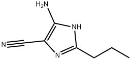 1H-Imidazole-4-carbonitrile,5-amino-2-propyl-(9CI) 结构式