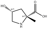 D-Proline, 4-hydroxy-2-methyl-, (4R)-rel- (9CI) 结构式