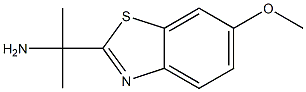 2-Benzothiazolemethanamine,6-methoxy-alpha,alpha-dimethyl-(9CI) 结构式