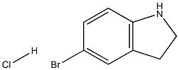 5-溴-2,3-二氢-1H-吲哚盐酸 结构式