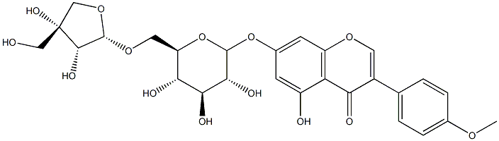 澳白檀苷 结构式