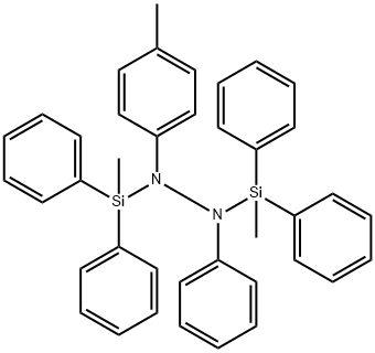 4-Methyl-N,N'-bis(methyldiphenylsilyl)hydrazobenzene 结构式