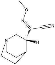 [R-(Z)]-ALPHA-(甲氧基亚氨基)-1-氮杂双环[2.2.2]辛烷-3-乙腈 结构式
