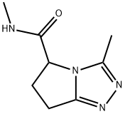 5H-Pyrrolo[2,1-c]-1,2,4-triazole-5-carboxamide,6,7-dihydro-N,3-dimethyl-(9CI) 结构式