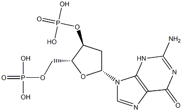 2'-deoxyguanosine 3',5'-diphosphate 结构式