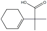 α,α-Dimethyl-1-cyclohexene-1-acetic acid 结构式