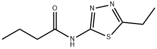 N-(5-ethyl-1,3,4-thiadiazol-2-yl)butanamide 结构式