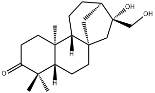 16,17-Dihydroxykauran-3-one 结构式