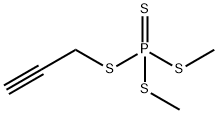 Dimethyl(2-propynyl) =phosphorotetrathioate 结构式