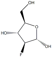 alpha-D-Arabinofuranose, 2-deoxy-2-fluoro- (9CI) 结构式