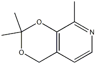 4H-1,3-Dioxino[4,5-c]pyridine,2,2,8-trimethyl-(9CI) 结构式