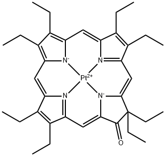 铂(II)八乙基卟啉酮 结构式