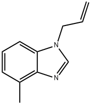 1H-Benzimidazole,4-methyl-1-(2-propenyl)-(9CI) 结构式