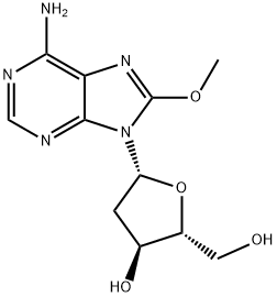 2'-Deoxy-8-methoxyadenosine 结构式