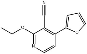 3-Pyridinecarbonitrile,2-ethoxy-4-(2-furanyl)-(9CI) 结构式