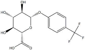 4-(TrifluoroMethyl)phenyl β-D-Glucopyranosiduronic Acid 结构式