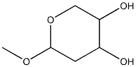 甲基 2-脱氧-BETA-D-赤式-吡喃戊糖苷 结构式