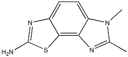 6H-Imidazo[4,5-g]benzothiazole,2-amino-6,7-dimethyl-(8CI) 结构式