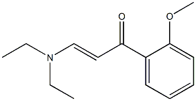 β-Diethylamino-2'-methoxyacrylophenone 结构式