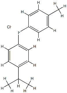 (4-methylphenyl)-(4-propan-2-ylphenyl)iodanium,chloride 结构式