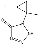 5H-Tetrazol-5-one,1-(2-fluoro-1-methylcyclopropyl)-1,2-dihydro-(9CI) 结构式