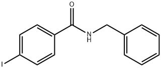 N-苄基-4-碘苯甲酰胺 结构式