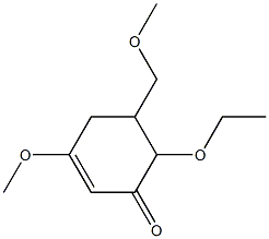 2-Cyclohexen-1-one,6-ethoxy-3-methoxy-5-(methoxymethyl)-(9CI) 结构式