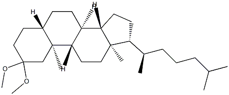 2,2-Dimethoxy-5α-cholestane 结构式