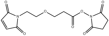 马来酰亚胺-一聚乙二醇-丙烯酸琥珀酰亚胺酯 结构式