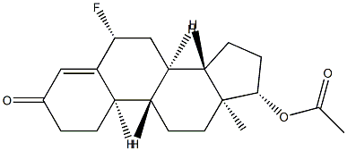 17β-(Acetyloxy)-6β-fluoroestr-4-en-3-one 结构式
