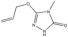 3H-1,2,4-Triazol-3-one,2,4-dihydro-4-methyl-5-(2-propenyloxy)-(9CI) 结构式