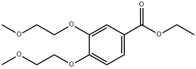 3,4-二(2-甲氧基乙氧基)苯甲酸乙酯 结构式