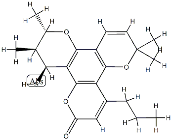 12-Thiocalanolide B 结构式