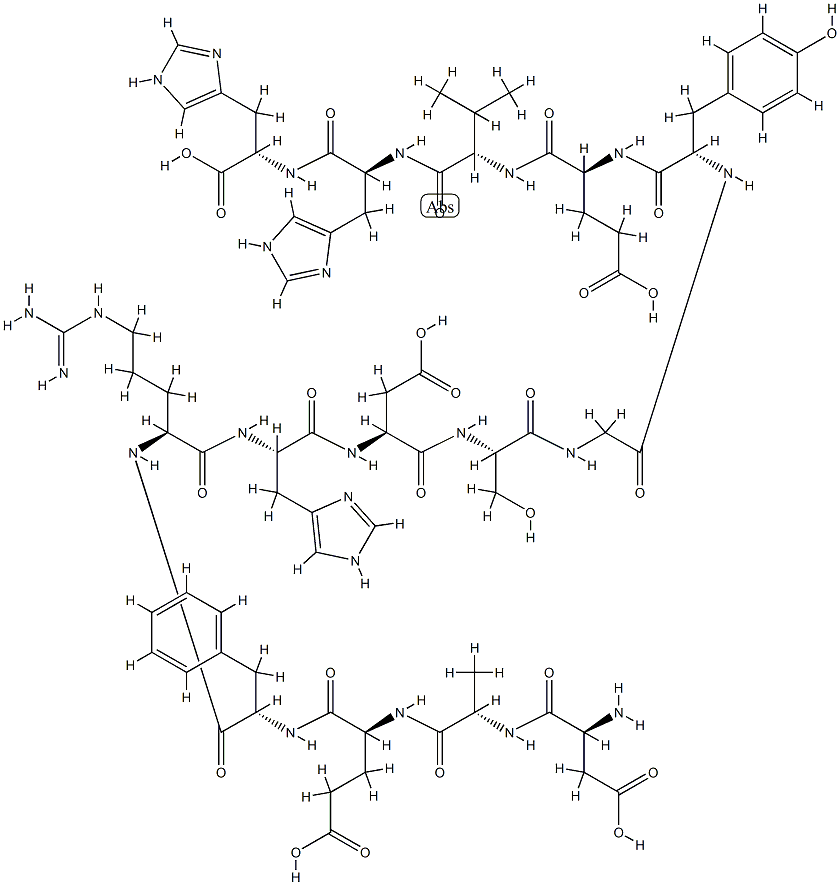 β淀粉样蛋白（1-14） 结构式