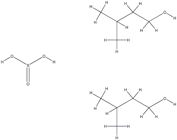 1-Butanol, 3-methyl-, sulfite (2:1) 结构式