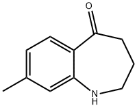 8-甲基-3,4-二氢-1H-苯并[B]吖庚因-5(2H)-酮 结构式