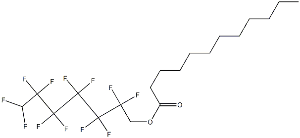 2,2,3,3,4,4,5,5,6,6,7,7-Dodecafluoroheptyl=dodecanoate 结构式