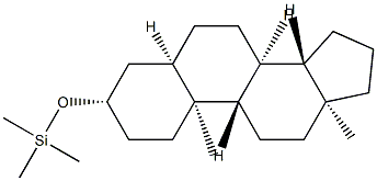 3β-(Trimethylsiloxy)-5β-androstane 结构式