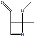 2,6-Diazabicyclo[2.2.0]hex-5-en-3-one,1,2-dimethyl-(9CI) 结构式