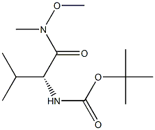 N-[(1R)-1-[(甲氧基甲基氨基)羰基]-2-甲基丙基]氨基甲酸叔丁酯 结构式