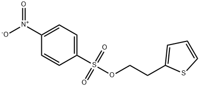 Benzenesulfonic acid, 4-nitro-, 2-(2-thienyl)ethyl ester 结构式