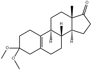 雌甾-5(10)-烯-3,17-二酮3-缩二甲醇 结构式