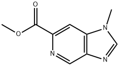 甲基 1-甲基-1H-咪唑并[4,5-C]吡啶-6-甲酸基酯 结构式