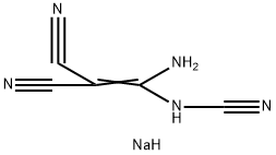 1-氨基-1-氰氨基-2,2-二氰乙烯钠盐 结构式