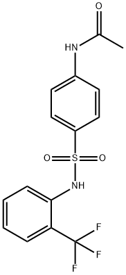 4-[2-(Trifluoromethyl)phenylsulfamoyl]acetanilide, 97% 结构式