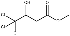 METHYL 3-HYDROXY-4,4,4-TRICHLOROBUTYRATE) 结构式