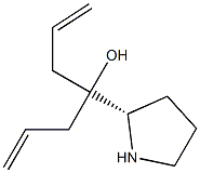 4-[(2S)-2-	吡咯烷]七-1,6-二烯-4-醇 结构式