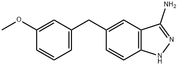 5-(3-甲氧苄基)-1H-吲唑-3-胺 结构式