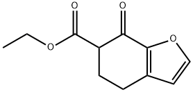 乙基 7-氧亚基-4,5,6,7-四氢苯并呋喃-6-甲酸基酯 结构式